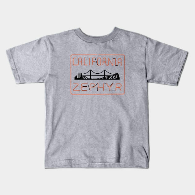 California Zephyr Kids T-Shirt by MakeItCo